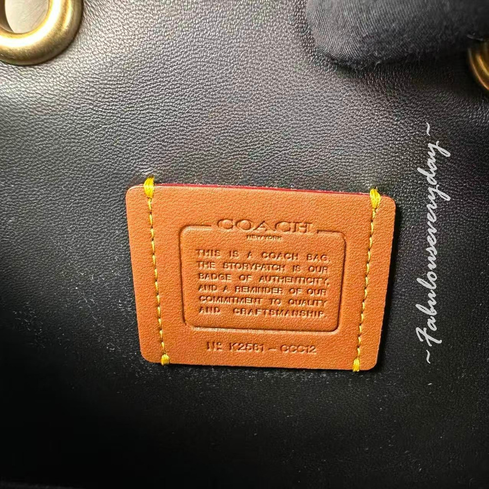 Coach Tabby Top Handle Bag With Quilting In Leather/Brass/Black CCC12 NWT - Picture 9 of 9